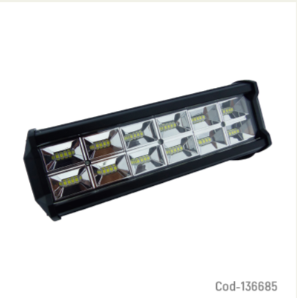 Neblinero De 48 LED, Barra De 144 Watt Con 12 Placas De Luz Blanca.