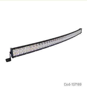 Neblinero LED Barra Curva De 100 Luces LED, Luz Blanca De 1,30 Mts Para 12 Y 24 Volt