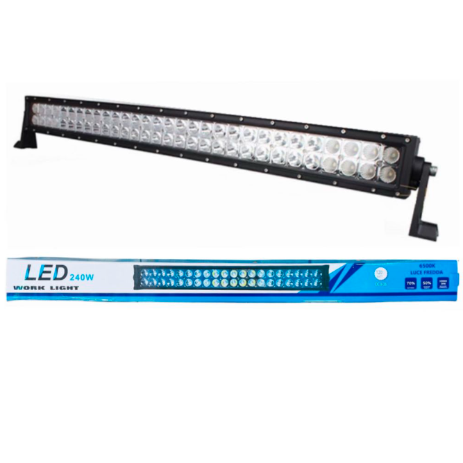 Barra led curva para auto 