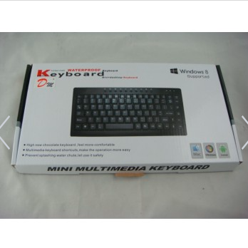 TECLADO MULTIMEDIA MINI USB 