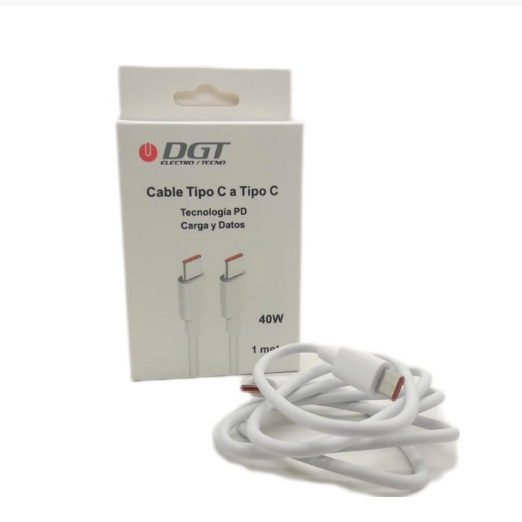 CABLE TIPO C A TIPO C TURBO 1M 40W