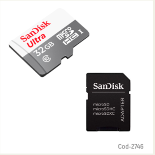 Tarjeta Microsd 32GB Clase 10, Sandisk