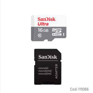 Tarjeta De Memoria Microsd 16GB Clase 10, Sandisk