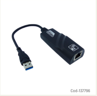 Cable Adaptador De USB 3.0 A LAN RJ-45 De 10/100/1000 Mbps.