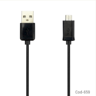 Cable USB A Micro 5 Pin, 1 Metro, X 1 Pieza