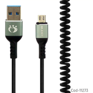 Cable USB Micro 5 Pin Espiral De 3.0A