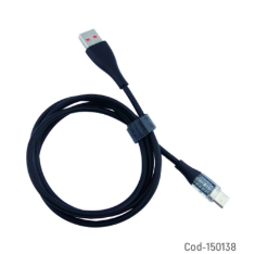 Cable USB A Type-C Con Luz Modelo MX-162 De 6Amp En Dos Colores