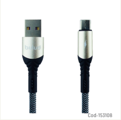 Cable USB A Type-C Con Punta De Metal Marca BULUD De 6 Amp Fast Charge Variedad De Colores.