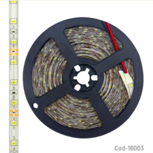Rollo LED, 5 Metros 12 V, Luz Blanca LED 1210. En Bolsa.
