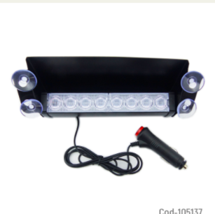 Baliza De 8 LED Estrobo Rojo-Azul O Azul Solo, 12 Volt. Metalica. Producto En Caja.