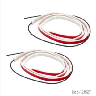 Tiras LED Set X 2, De Advertencia Para Puertas De Auto, Rojo/Blanco