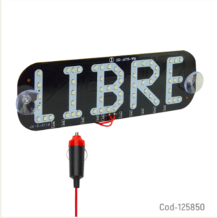 Letrero “Libre” De 58 LED Para Taxi, 12V