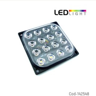 Luz Strobo 16 LED Cuadrada De 12 A 24 Volt, Colores