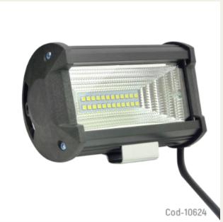 Neblinero 24 LED 48W, 12/24V, Fondo Cromado. En Caja. Set X 1.