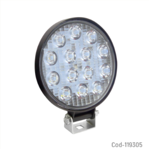 Neblinero 14 LED 48 W, 12-24V, Redondo Slim. En Caja.Set X1.