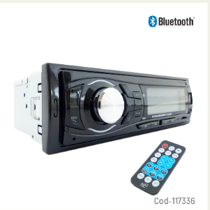 Radio Para Auto, Con Bluetooth, FM, SD, AUX, LCD. Con Control Remoto