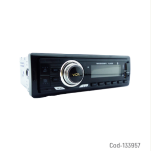 Radio Para Auto Con Bluetooth, Marca Autogp, Con Panel Desmontable Y 2 USB, De 55Watt.