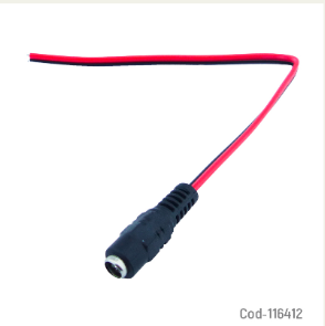 Conector Hembra DC Con Cable, 12 Volt Para Panel Solar.