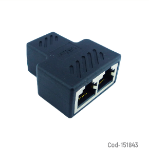 Conector 2 X 1 RJ-45 Hembra CAT 6E/5E