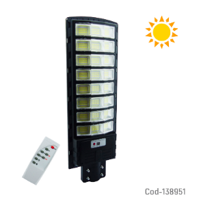 Foco Para Poste Solar De 400 Watt Con 24 Placas Y 792 LED.