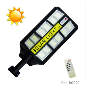 Foco Con Brazo Solar De 300 Watt Con 240 LED En 12 Placas