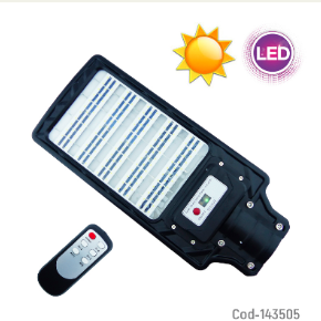 Foco Para Poste Solar De 300 Watt En PVC Con Control Modelo NEW