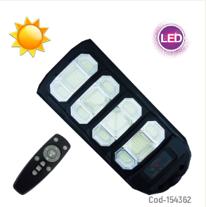 Foco Para Poste Solar De 400 Watt Con 12 Placas, 200 LED PVC Modelo XL-200 Y Control.