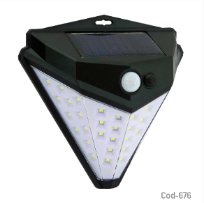 Foco Solar 39 LED Mini, Modelo T-1622 Aplique Pared, Con Sensor. En Caja.