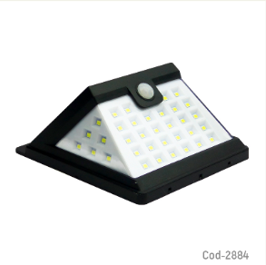 Aplique LED Solar 40 LED Con Sensor De Movimiento, Waterprof, En Caja.