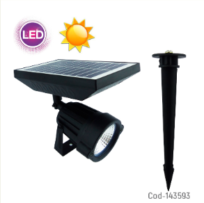 Estaca LED COB Solar Para Cesped O Muro