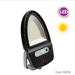 Foco Mini Solar Para Pared De 50 LED Con Sensor De Movimiento.