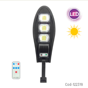 Foco Mini Solar Para Pared De 126 LED Con Brazo Plegable, Sensor Y Control