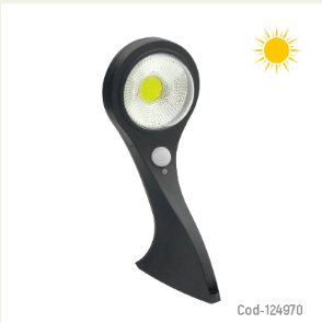 Foco Solar Para Pared LED COB Con Sensor De Movimiento, JX-655B