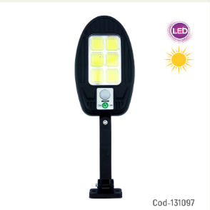 Foco Mini Solar Para Pared De 6 LED.