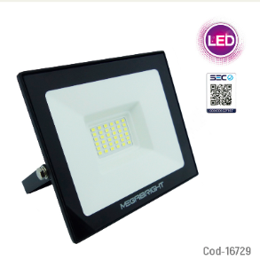 Foco LED 30W, Halogeno Luz Fria Megabright, Certificado. En Caja.