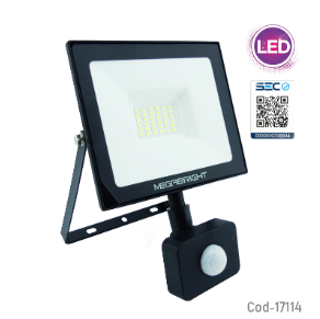 Foco LED Halogeno 30 Watts Con Sensor De Movimiento, Luz Fria, Certificado.