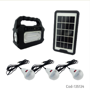 Kit Solar Portatil Marca GDPLUS Modelo GK8080 Recargable.