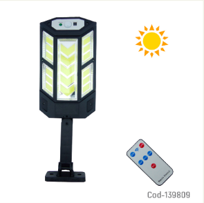 Foco Solar Con Brazo Modelo PP-890C De 17 LED COB Con Control.