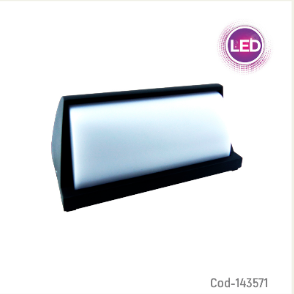 Foco LED Aplique Para Pared De Metal Y Luz Blanca